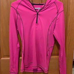 Hooded pink 1/4 Zip